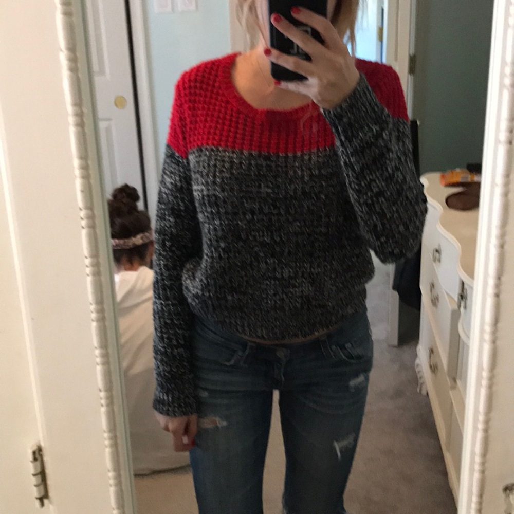 Black & red Sweater